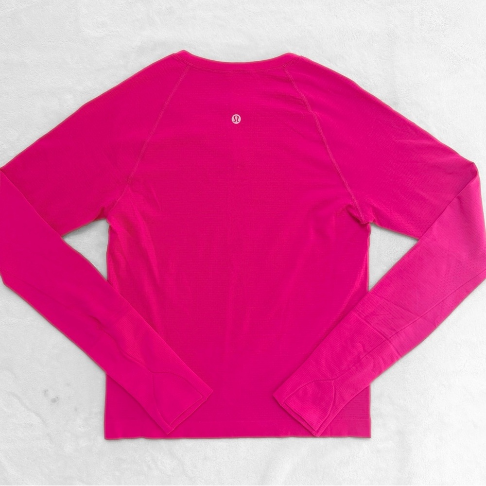 NWT Lululemon Swiftly Long Sleeve 2.0 Race Length — Jeweled Magenta — Size 6 - Picture 3 of 10